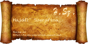 Hajdú Szerafina névjegykártya